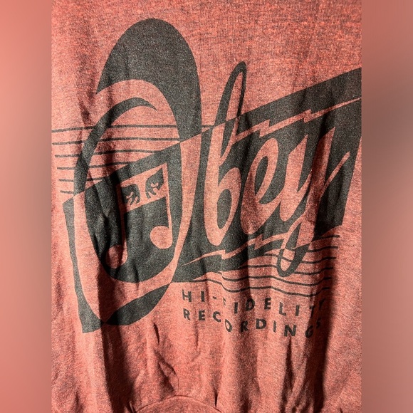 Obey Hi-Fidelity Recordings Graphic Sweatshirt Size S NWOT - Picture 2 of 4